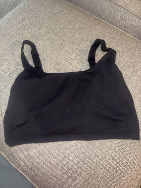 aerie Black Seamless Stretch Sports Bralette